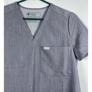 FIGS Womens Catarina One Pocket Scrubs Shirt Sz‎ XS Graphite Gray FW1000